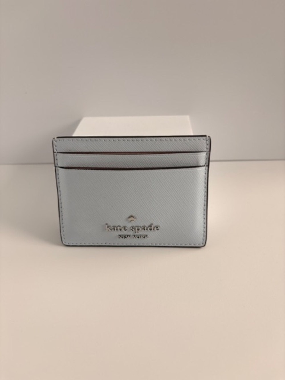 Kate Spade New York Light Blue Leather Card Holder